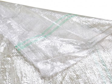 Transparent woven sack